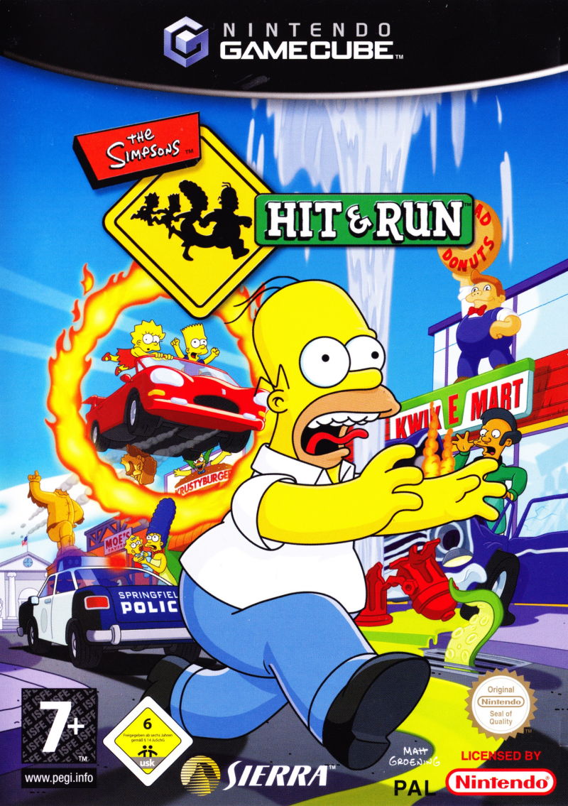 The Simposons Hit & Run Box Art